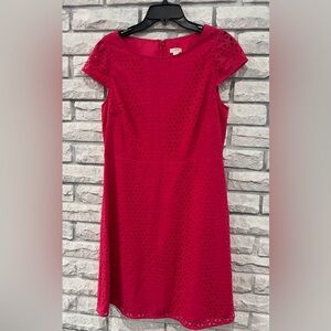 J. Crew Vibrant dark pink Dress sz 12 NWT